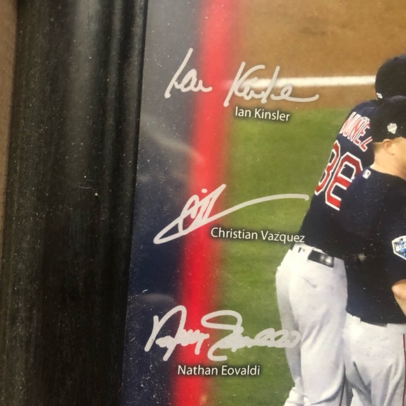 Man Cave Boston Red Sox 2018 World Series Framed Photo Highland Mint Ltd. Ed. - Picture 9 of 10